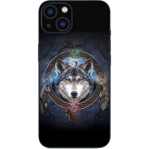 Celtic Wolf Guide by Brigid Ashwood iPhone 15 Plus Skin