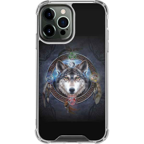 Brigid Ashwood Celtic Wolf Guide iPhone 14 Pro Max Clear Case