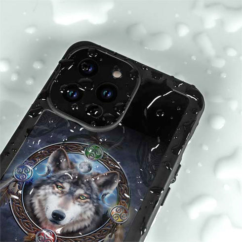 Brigid Ashwood Celtic Wolf Guide iPhone 14 Pro Waterproof Case