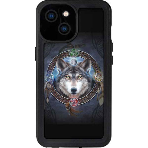 Celtic Wolf Guide by Brigid Ashwood iPhone 15 Waterproof Case
