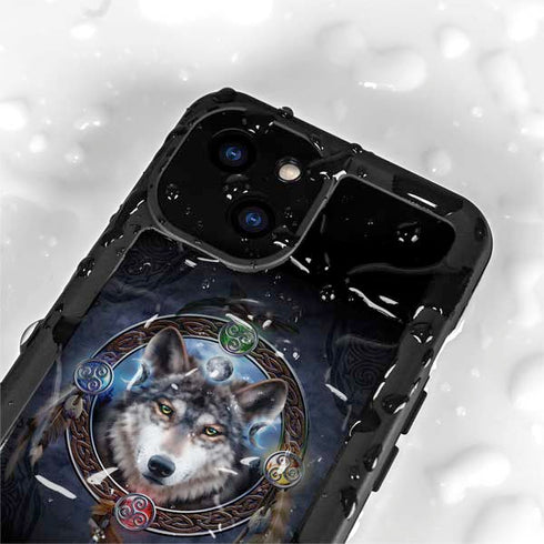 Celtic Wolf Guide by Brigid Ashwood iPhone 15 Waterproof Case
