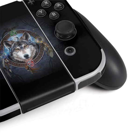 Brigid Ashwood Celtic Wolf Guide Nintendo Switch OLED (2021) Skin