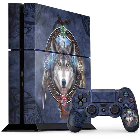 Brigid Ashwood Celtic Wolf Guide PS4 Console and Controller Bundle Skin