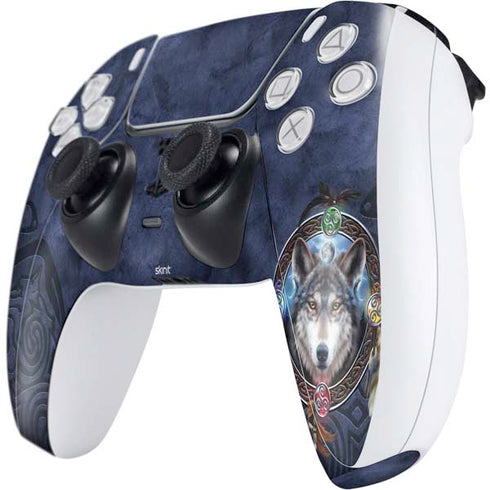 Brigid Ashwood Celtic Wolf Guide PS5 Controller Skin
