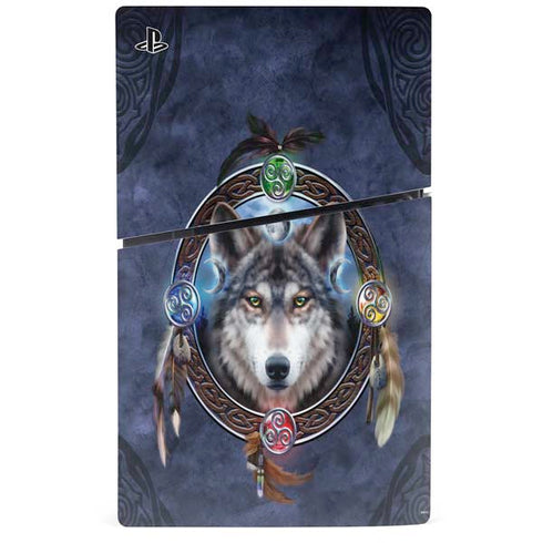 Celtic Wolf Guide by Brigid Ashwood PS5 Slim Digital Edition Bundle Skin