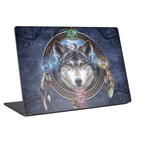 Brigid Ashwood Celtic Wolf Guide Universal Laptop 12in (9.8 x 6.8in) Skin