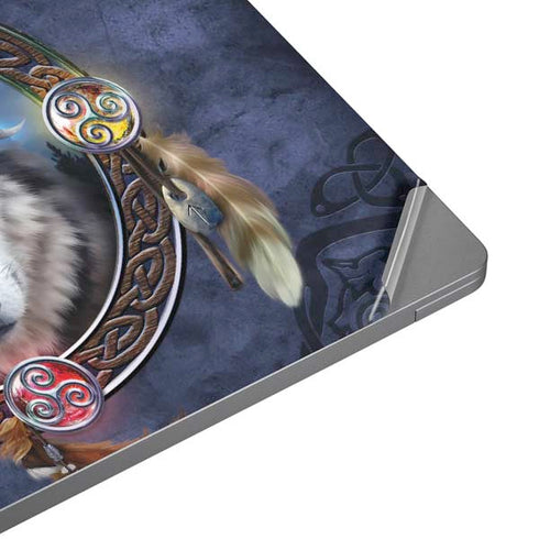 Brigid Ashwood Celtic Wolf Guide Universal Laptop 14in (11.4 x 8.2in) Skin
