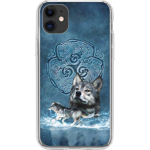 Celtic Wolf by Brigid Ashwood iPhone 11 Clear Case