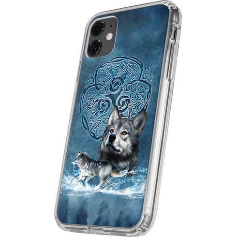 Celtic Wolf by Brigid Ashwood iPhone 11 Clear Case