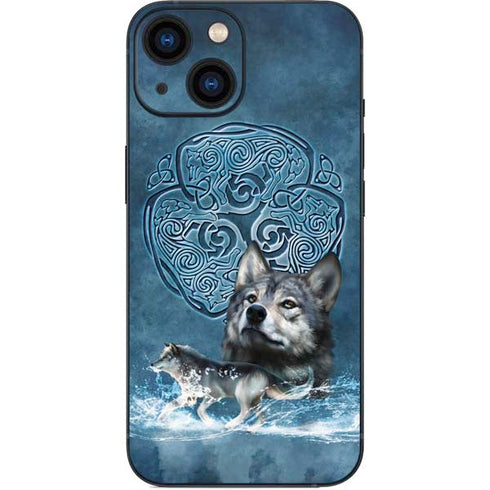 Brigid Ashwood Celtic Wolf iPhone 13 Mini Skin