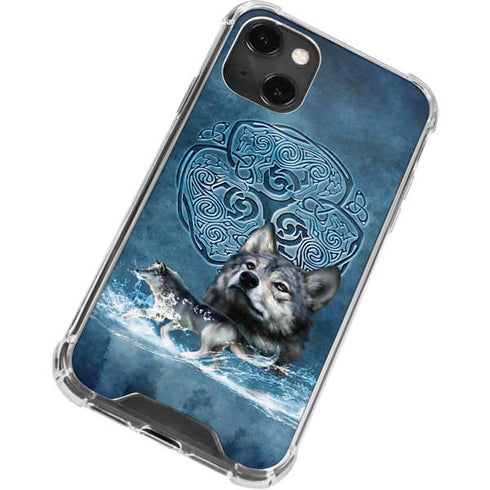 Brigid Ashwood Celtic Wolf iPhone 14 Plus Clear Case