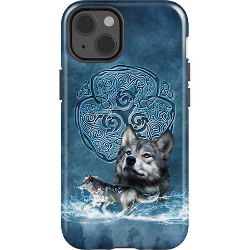 Celtic Wolf by Brigid Ashwood iPhone 15 Impact Case