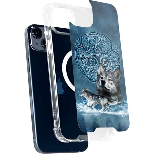 Celtic Wolf by Brigid Ashwood iPhone 15 Plus MagSafe Case