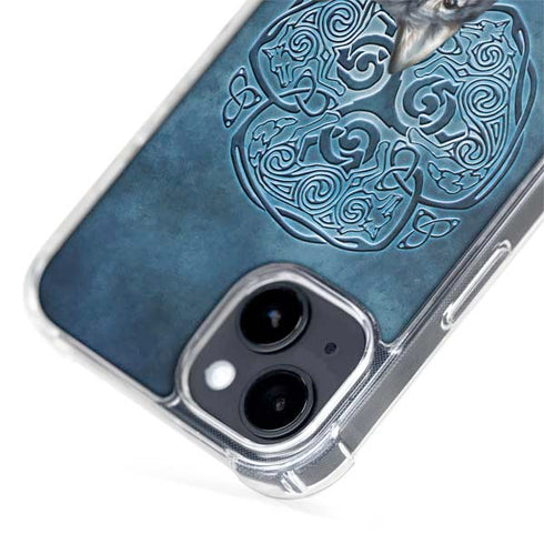 Celtic Wolf by Brigid Ashwood iPhone 15 Plus MagSafe Case