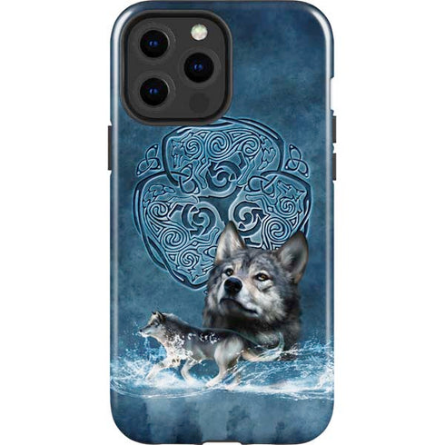 Celtic Wolf by Brigid Ashwood iPhone 15 Pro Max Impact Case