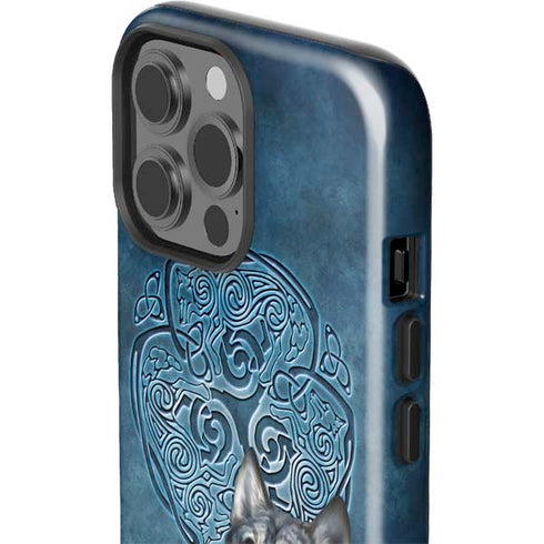 Celtic Wolf by Brigid Ashwood iPhone 15 Pro Max Impact Case