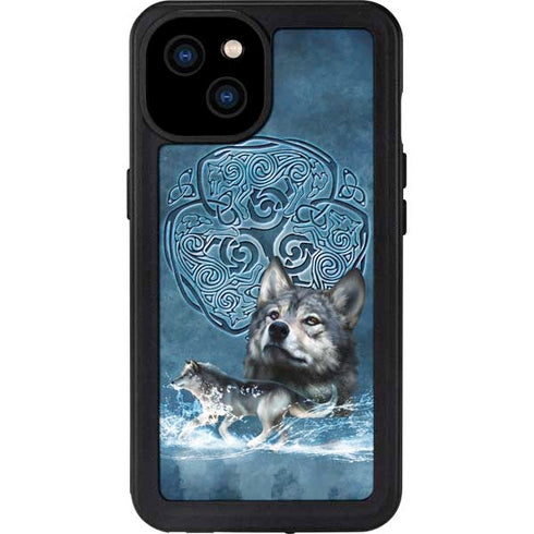 Celtic Wolf by Brigid Ashwood iPhone 15 Plus Waterproof Case