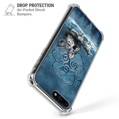 Celtic Wolf by Brigid Ashwood iPhone 7/8 Plus Clear Case