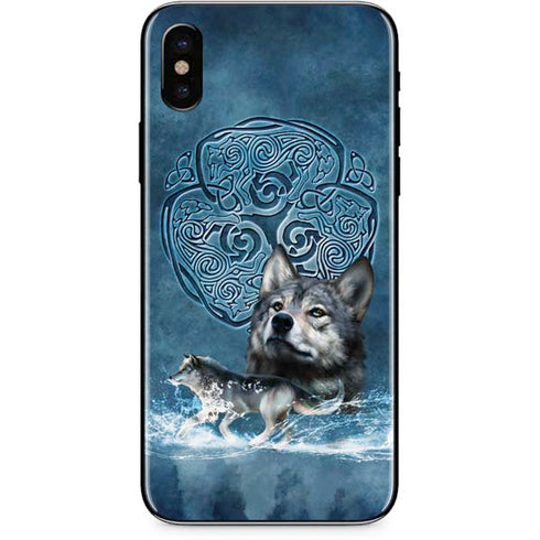 Brigid Ashwood Celtic Wolf iPhone X Skin