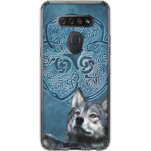 Celtic Wolf by Brigid Ashwood LG K51/Q51 Clear Case