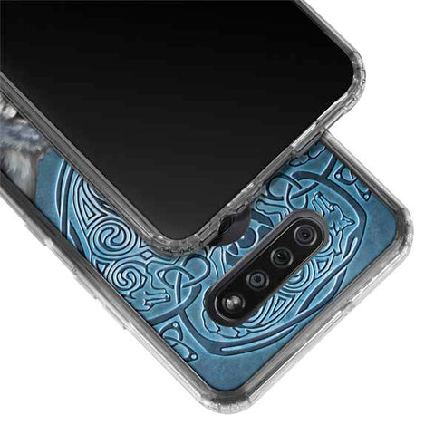 Celtic Wolf by Brigid Ashwood LG K51/Q51 Clear Case