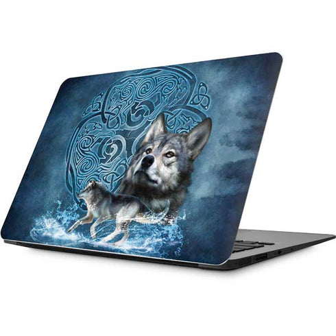 Brigid Ashwood Celtic Wolf Apple MacBook Skin