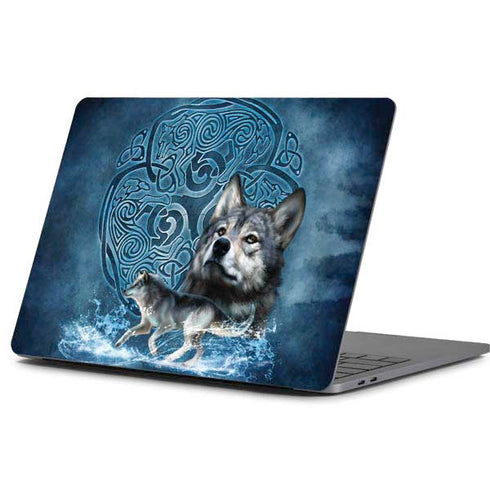 Brigid Ashwood Celtic Wolf Apple MacBook Pro 13-inch Skin