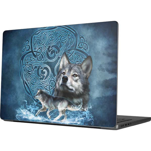 Celtic Wolf by Brigid Ashwood MacBook Pro 14in (2021-24) Skin