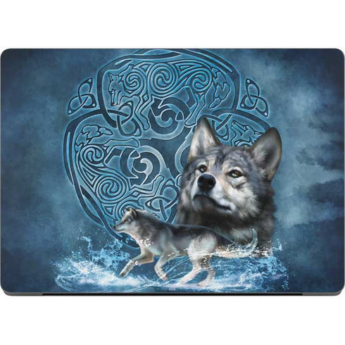 Celtic Wolf by Brigid Ashwood MacBook Pro 14in (2021-24) Skin