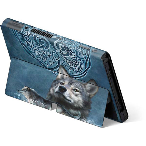 Brigid Ashwood Celtic Wolf Nintendo Switch OLED (2021) Skin