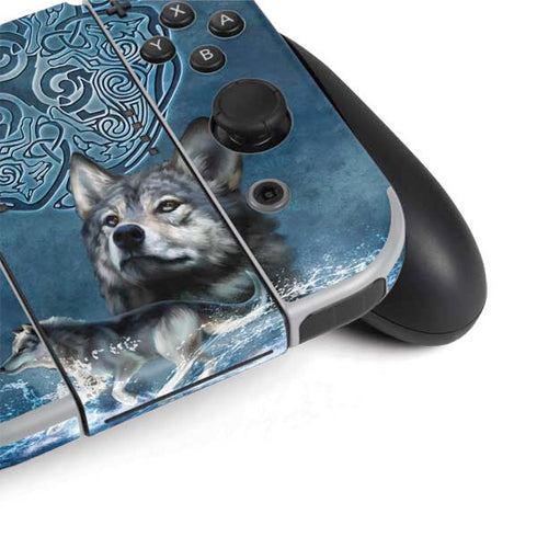 Brigid Ashwood Celtic Wolf Nintendo Switch OLED (2021) Skin