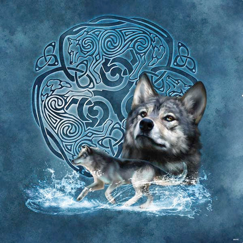 Brigid Ashwood Celtic Wolf PS4 Console and Controller Bundle Skin