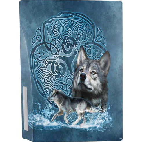 Brigid Ashwood Celtic Wolf PS5 Console Skin