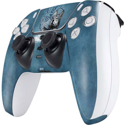 Brigid Ashwood Celtic Wolf PS5 Controller Skin
