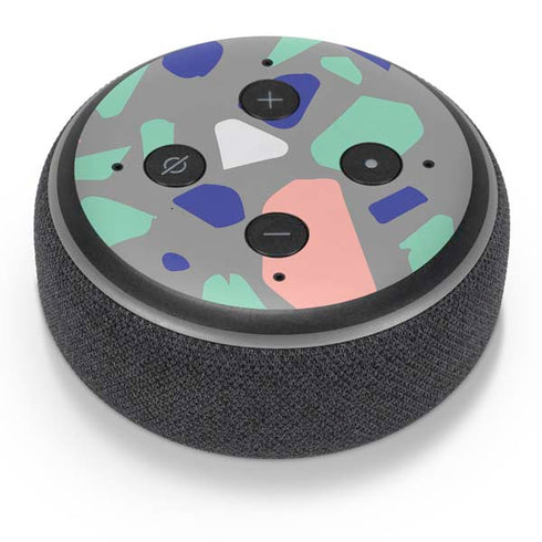 Cement Terrazzo Amazon Echo Dot Skin