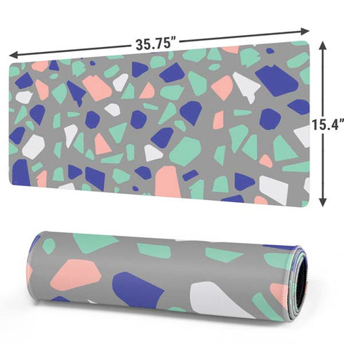 Cement Terrazzo Gaming Mouse Pad