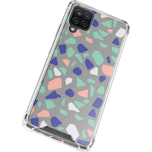 Cement Terrazzo Galaxy A12 Clear Case