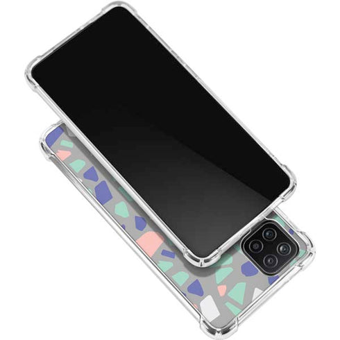 Cement Terrazzo Galaxy A12 Clear Case