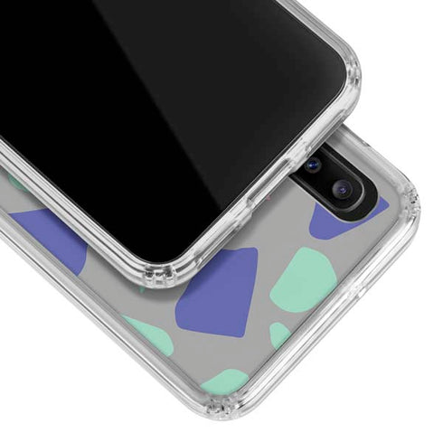 Cement Terrazzo Galaxy A20 Clear Case