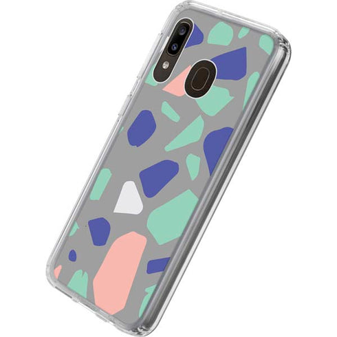 Cement Terrazzo Galaxy A20 Clear Case