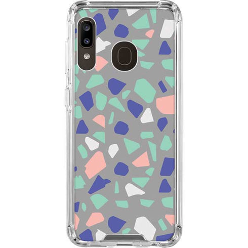 Cement Terrazzo Galaxy A30 Clear Case