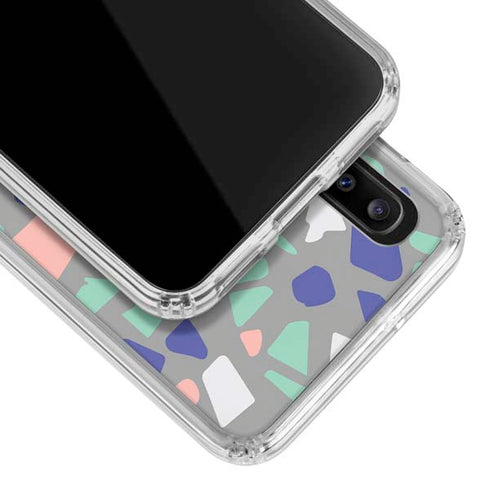 Cement Terrazzo Galaxy A30 Clear Case