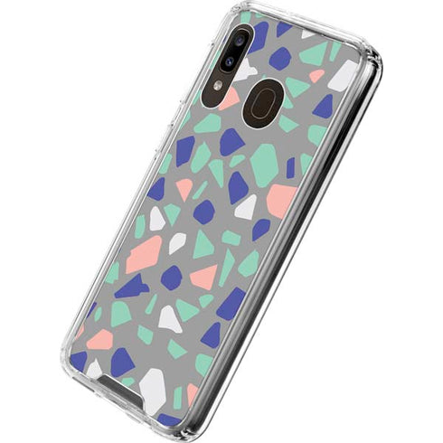 Cement Terrazzo Galaxy A30 Clear Case