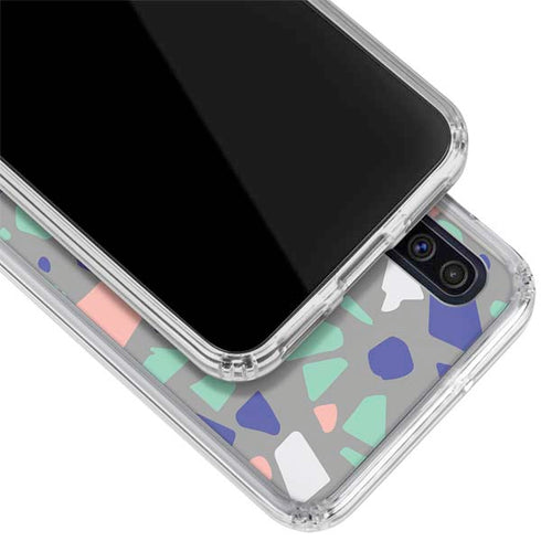 Cement Terrazzo Galaxy A50 Clear Case