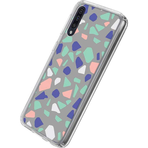 Cement Terrazzo Galaxy A50 Clear Case