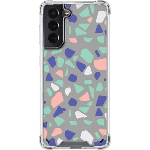 Cement Terrazzo Galaxy S21 5G Clear Case