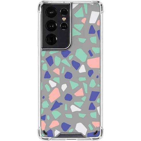 Cement Terrazzo Galaxy S21 Ultra 5G Clear Case