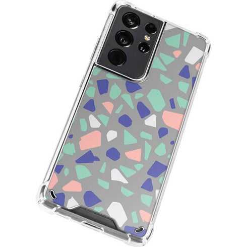 Cement Terrazzo Galaxy S21 Ultra 5G Clear Case