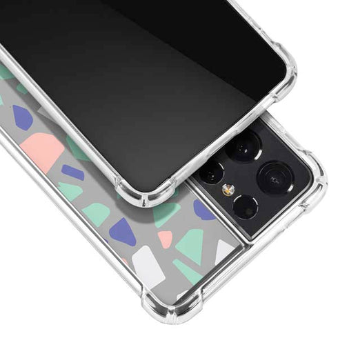 Cement Terrazzo Galaxy S21 Ultra 5G Clear Case