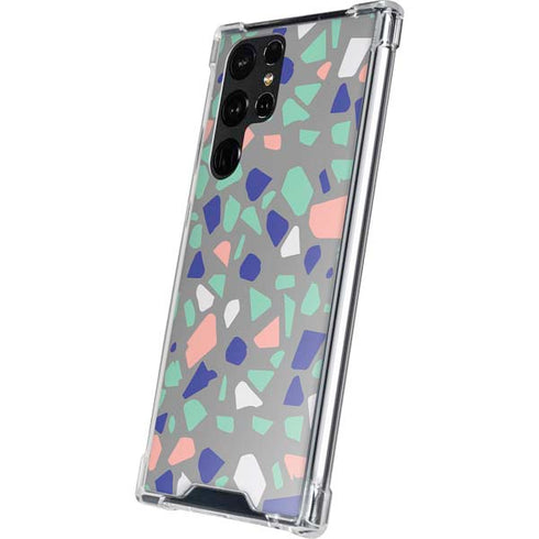 Cement Terrazzo Galaxy S22 Ultra Clear Case